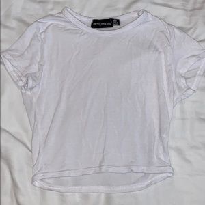White crop top